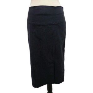 Marianne Black Midi Straight & Pencil Skirt Slit Zip Size 12 Regular Women